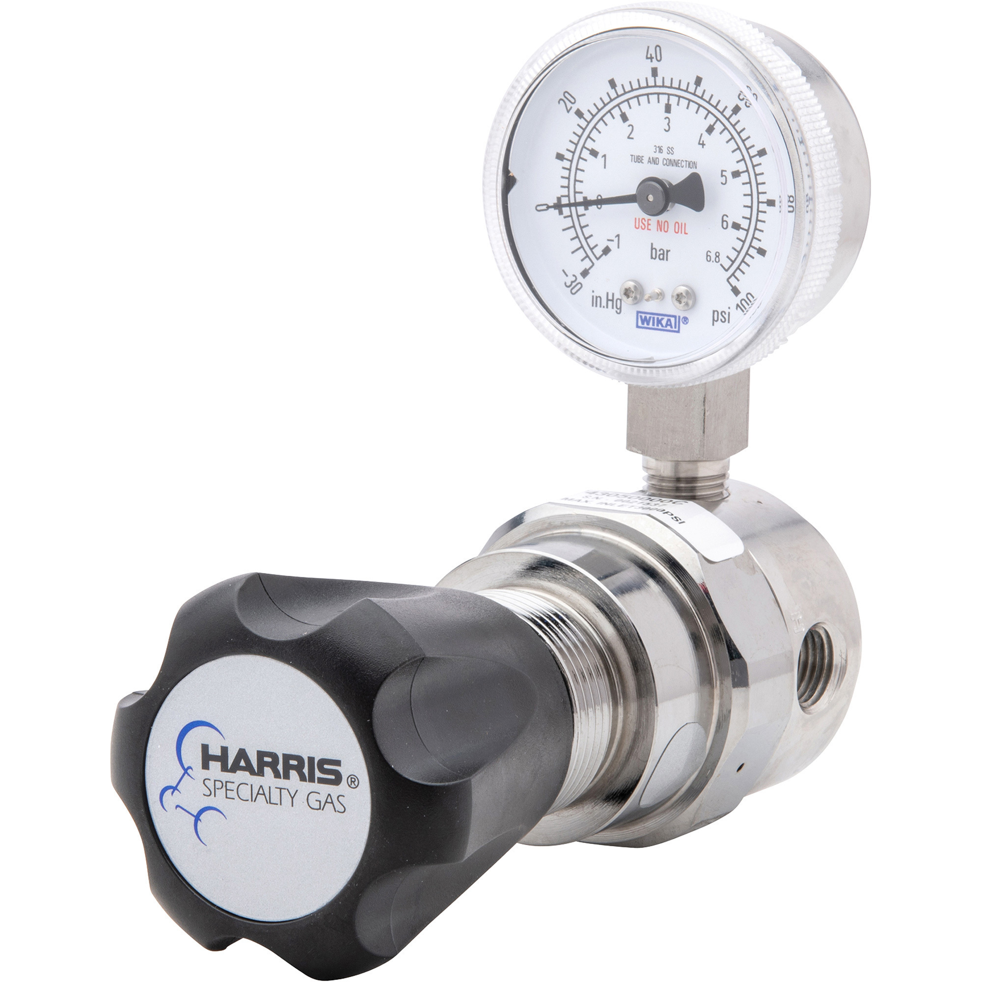 Harris HP743-050 Single-Stage Stainless Steel Pipeline Regulator, for Corrosive and Non-Corrosive Gas, 3000 Max PSI, Model# 743050000C